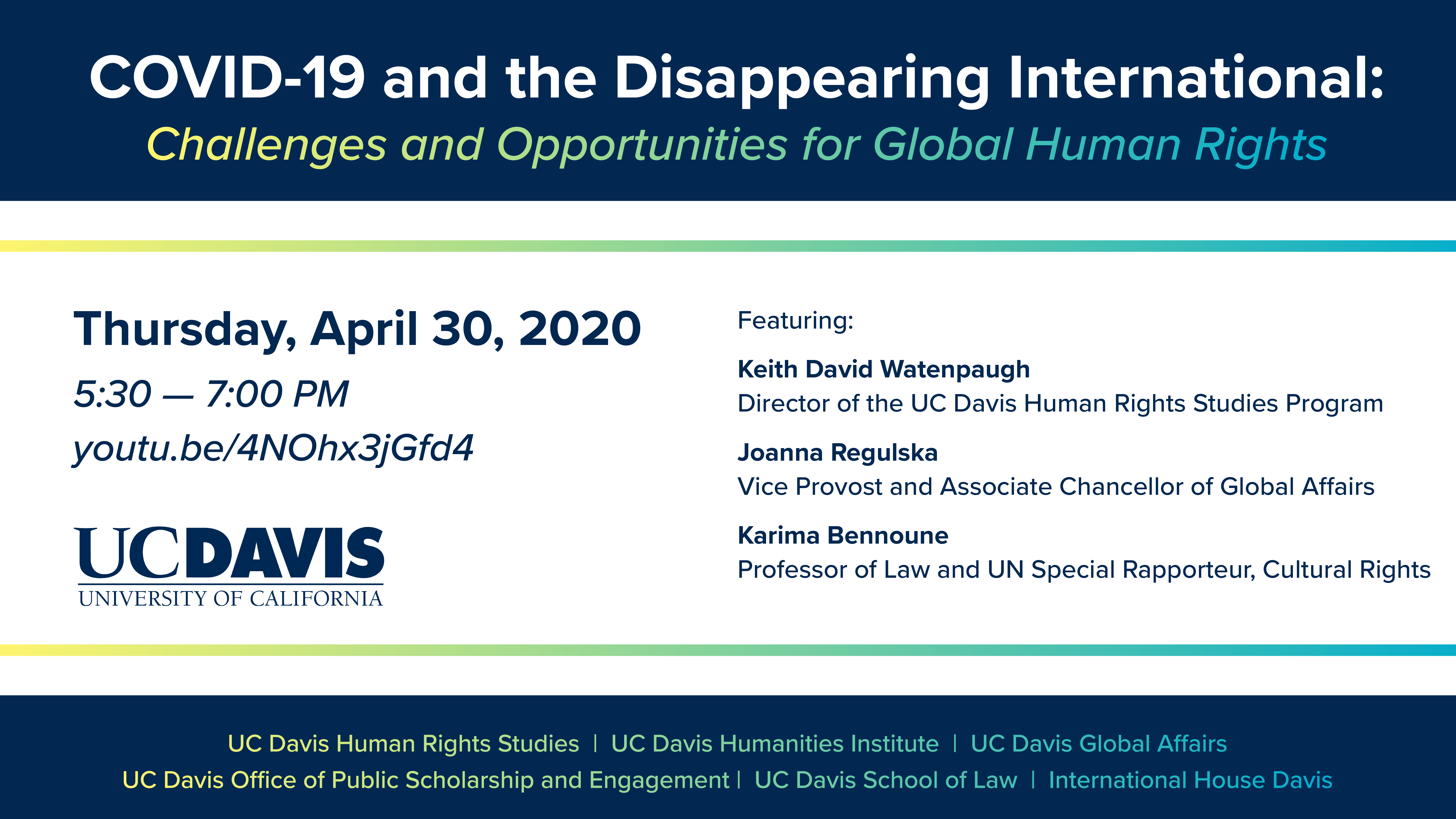 COVID-19 and the disappearing international event
